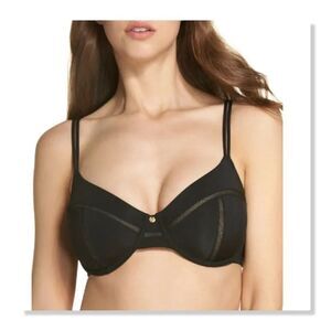 Natori 'Illusion' Underwire Full Fit Bra - Black.